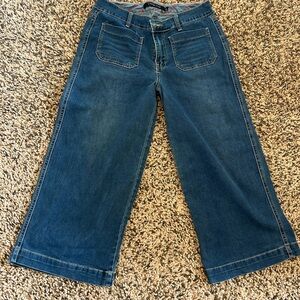 One 5 One Blue Flare Wide-Leg Jeans